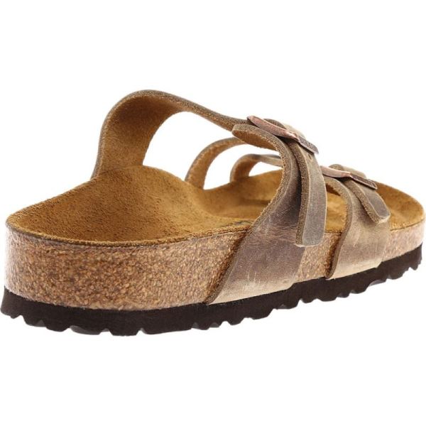 Birkenstock-Women's Mayari Oiled Leather Thong Sandal Tobacco Oiled Leather