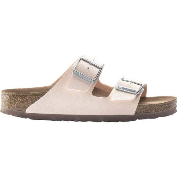 Birkenstock-Women's Arizona Vegan Slide Light Rose Birkibuc