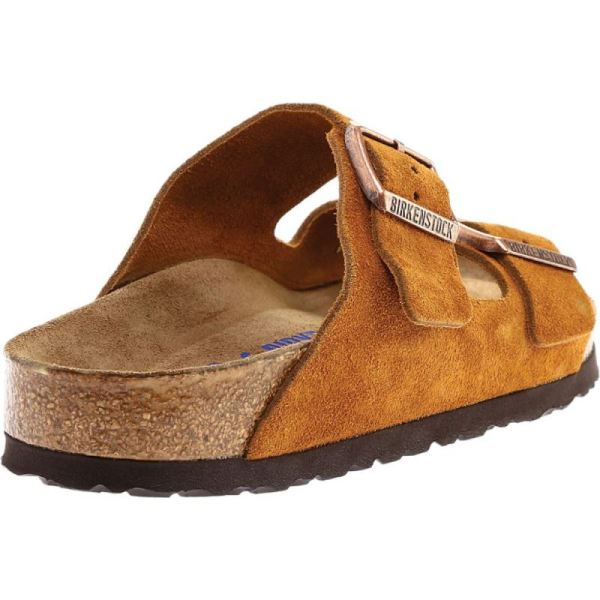 Birkenstock-Men's Arizona Suede with Soft Footbed Slide Mink Suede