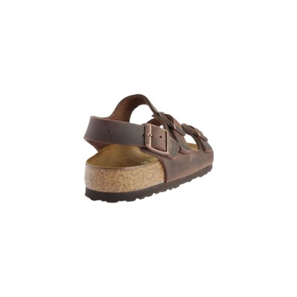 Birkenstock-Men's Milano Oiled Leather Strappy Sandal Habana