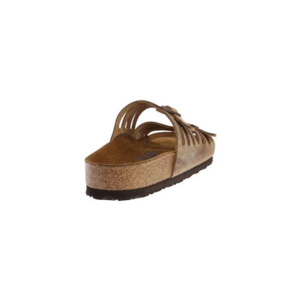 Birkenstock-Women's Granada Soft Footbed Slide Tobacco Oiled Leather