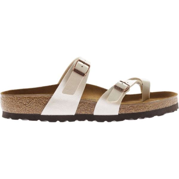 Birkenstock-Women's Mayari Birko Flor Strappy Sandal Graceful Pearl White Birko-Flor