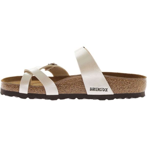 Birkenstock-Women's Mayari Birko Flor Strappy Sandal Graceful Pearl White Birko-Flor