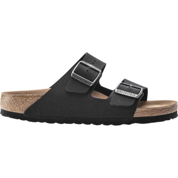 Birkenstock-Women's Arizona Vegan Slide Black Birkibuc