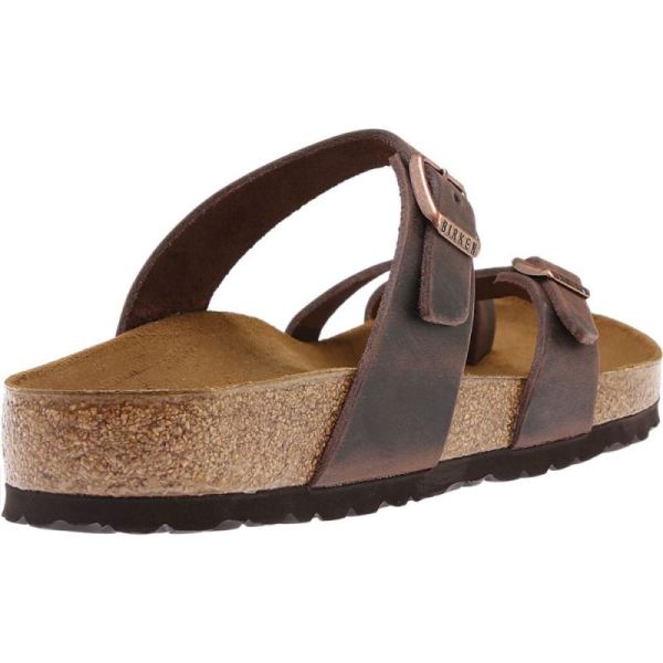 Birkenstock-Women's Mayari Oiled Leather Thong Sandal Habana Oiled Leather