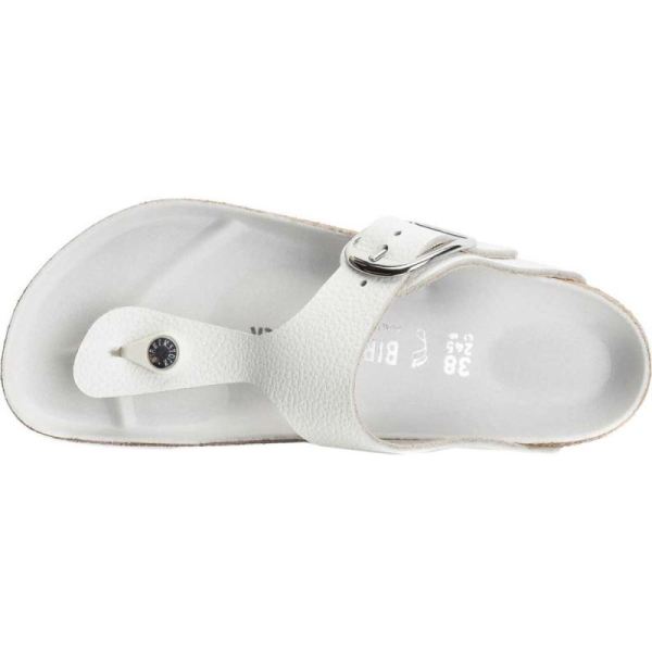 Birkenstock-Women's Gizeh Big Buckle Thong Sandal White Leather