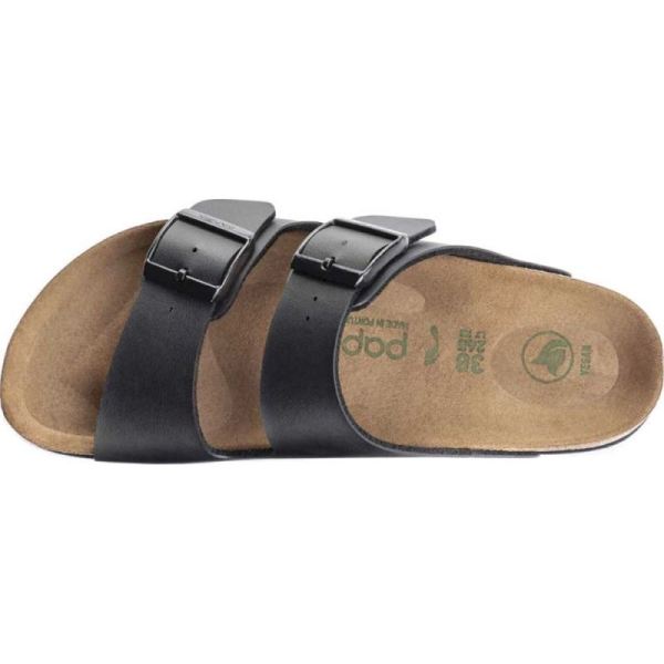 Birkenstock-Women's Arizona Platform Vegan Slide Black Birko-Flor