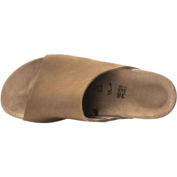 Birkenstock-Women's Papillio Namica Suede Wedge Slide Tea Suede