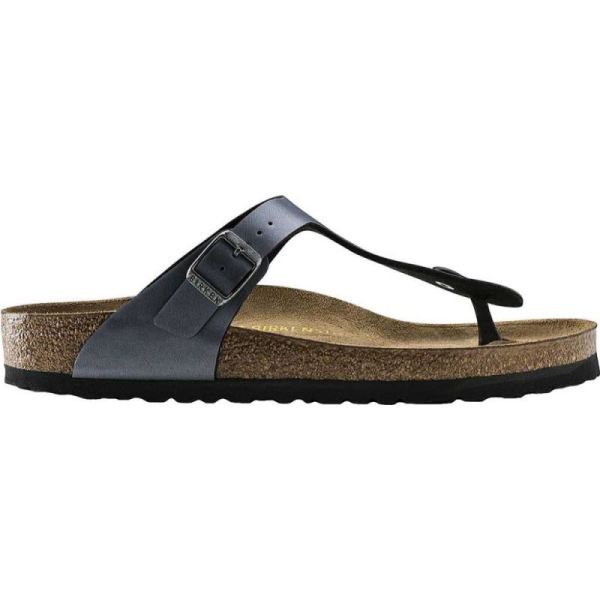 Birkenstock-Women's Gizeh Birko Flor Thong Sandal Onyx