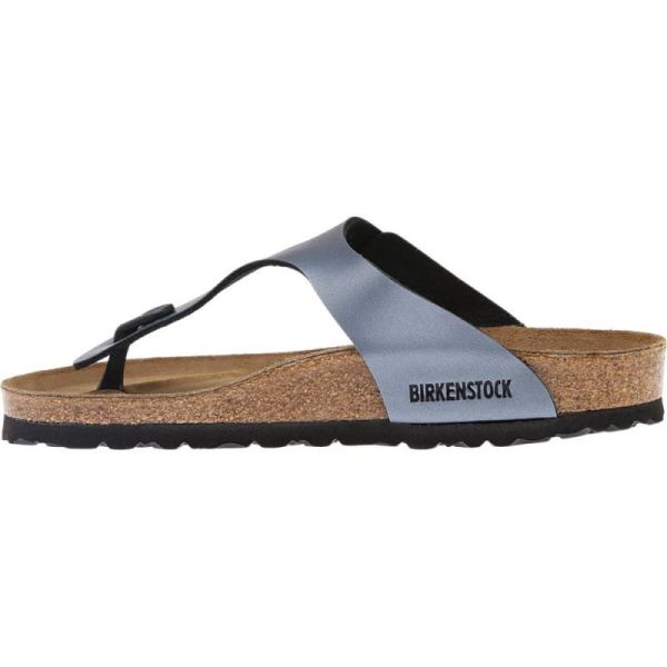 Birkenstock-Women's Gizeh Birko Flor Thong Sandal Onyx