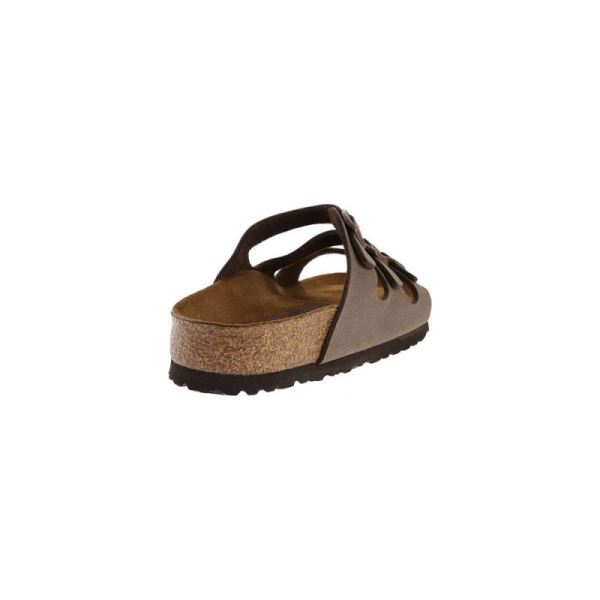 Birkenstock-Women's Florida Birkibuc Soft Footbed Mocha Birkibuc