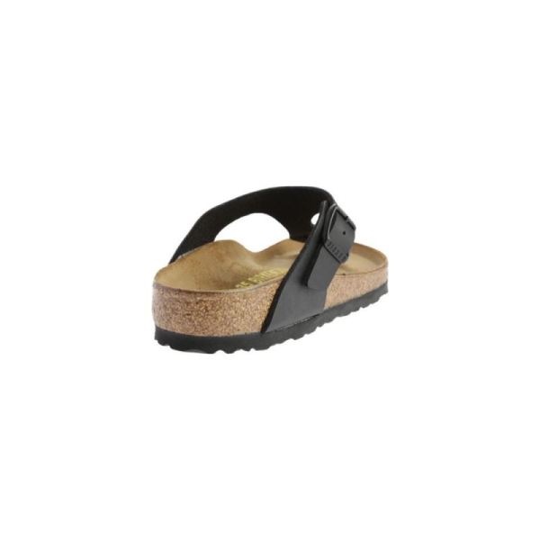 Birkenstock-Women's Gizeh Birko Flor Thong Sandal Black Birko Flor