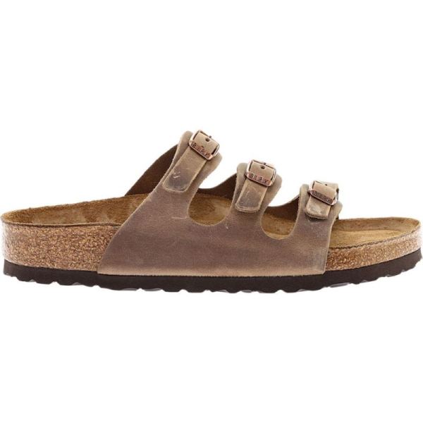 Birkenstock-Women's Florida Oiled Leather with Soft Footbed Tobacco Oiled Leather