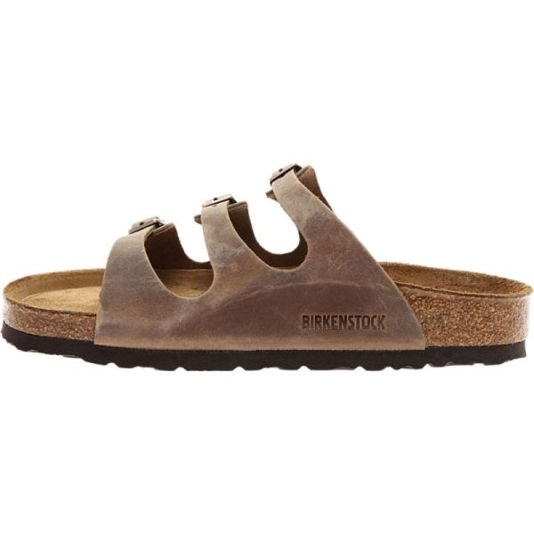 Birkenstock-Women's Florida Oiled Leather with Soft Footbed Tobacco Oiled Leather