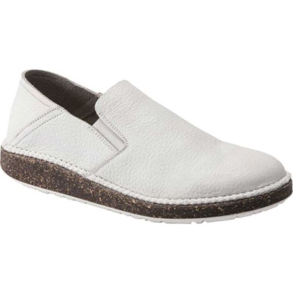 Birkenstock-Women's Callan Convertible Slip On Sneaker White Pebbled Leather