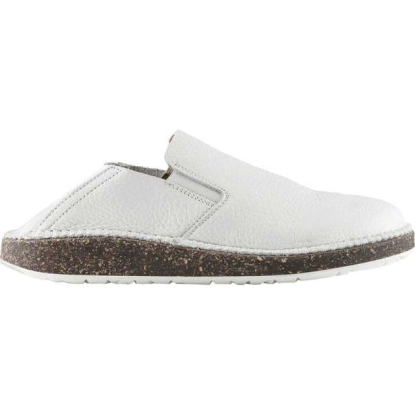 Birkenstock-Women's Callan Convertible Slip On Sneaker White Pebbled Leather