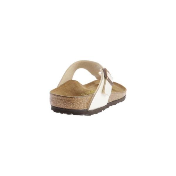 Birkenstock-Women's Gizeh Birko Flor Thong Sandal Graceful Pearl White Birko-Flor