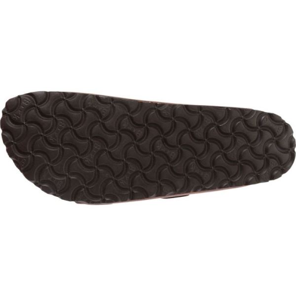 Birkenstock-Women's Arizona Soft Footbed Oil Leather Slide Habana Oiled Leather