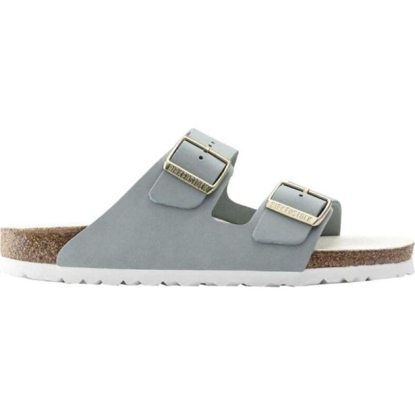 Birkenstock-Women's Arizona Nubuck Slide Sky Nubuck