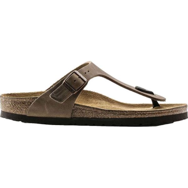 Birkenstock-Women's Gizeh Thong Sandal Tobacco Oiled