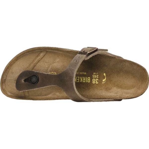 Birkenstock-Women's Gizeh Thong Sandal Tobacco Oiled