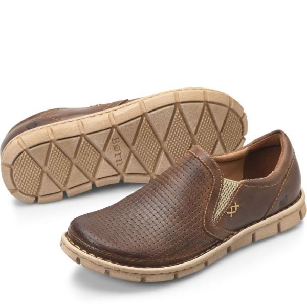 Born | For Men Sawyer Slip-Ons & Lace-Ups - Sunset Embossed (Brown)