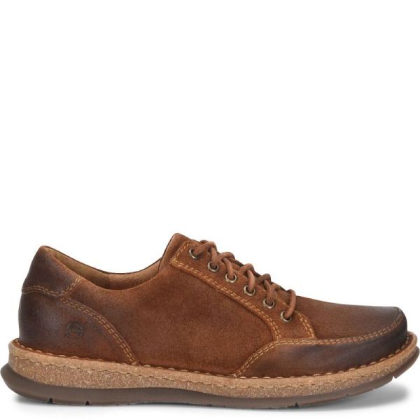 Born | For Men Bronson Slip-Ons & Lace-Ups - Glazed Ginger Distressed (Brown)