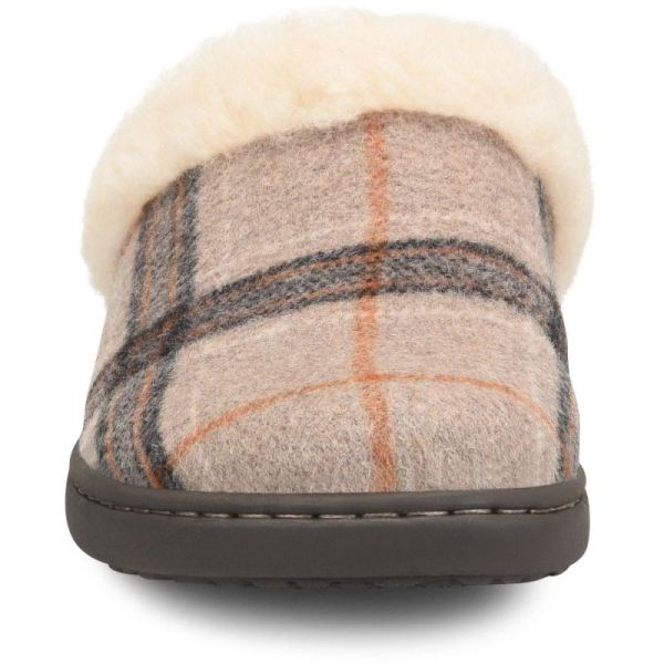 Born | For Women Ali Slip-Ons & Lace-Ups - Taupe Plaid Wool (Tan)