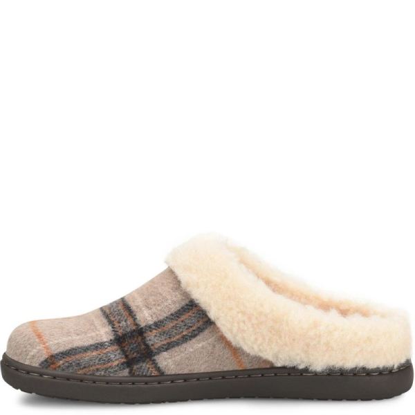 Born | For Women Ali Slip-Ons & Lace-Ups - Taupe Plaid Wool (Tan)