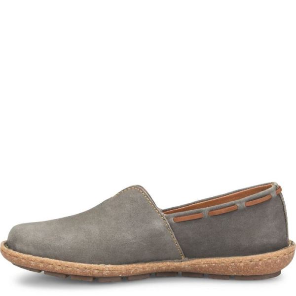 Born | For Women Naya Slip-Ons & Lace-Ups - Grey Nubuck (Grey)