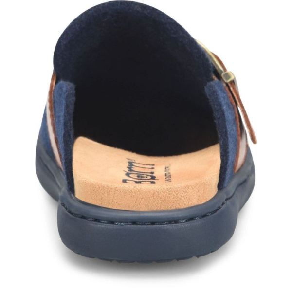 Born | For Women Lia Clogs - Navy Felt Combo (Blue)