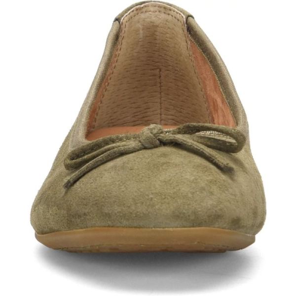 Born | For Women Brin Flats - Army Suede (Green)