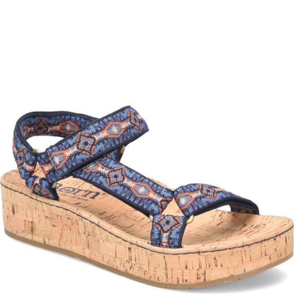 Born | For Women Sirena Sandals - Navy Fabric (Multicolor)