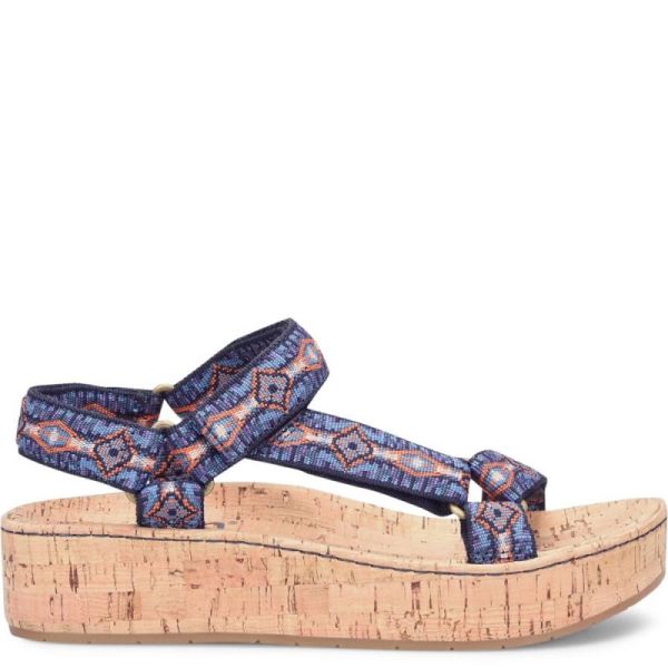 Born | For Women Sirena Sandals - Navy Fabric (Multicolor)