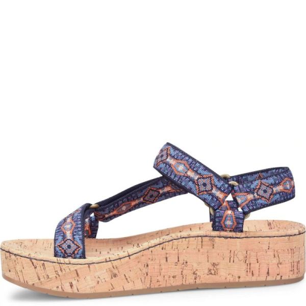 Born | For Women Sirena Sandals - Navy Fabric (Multicolor)