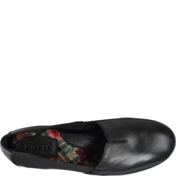 Born | For Women Sebra Flats - Black Leather (Black)