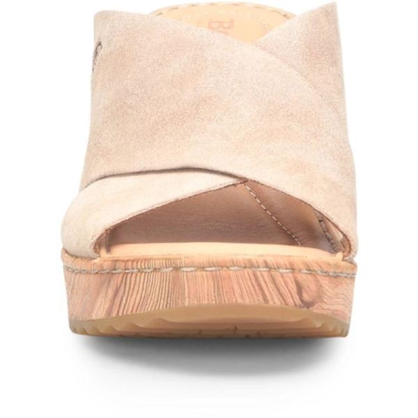 Born | For Women Nora Sandals - Cream Visone Suede (Tan)