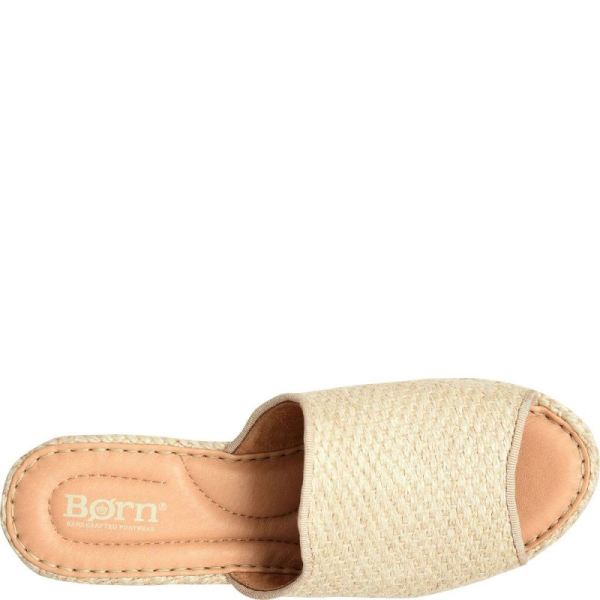 Born | For Women Lilah Raffia Sandals - Natural Raffia (Tan)