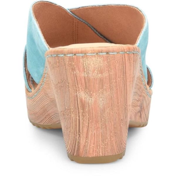 Born | For Women Nora Sandals - Turquoise Turchese Suede (Green)