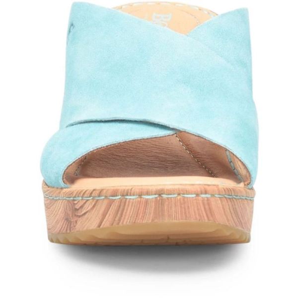 Born | For Women Nora Sandals - Turquoise Turchese Suede (Green)