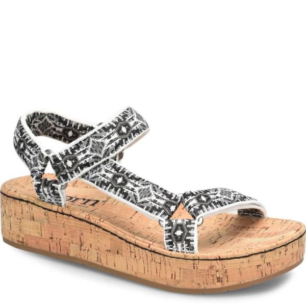 Born | For Women Sirena Sandals - Black Fabric (Multicolor)