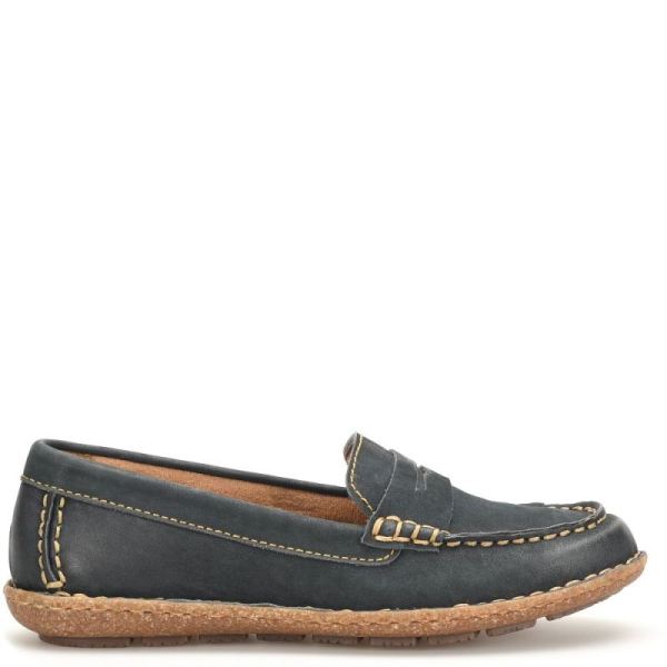 Born | For Women Nerina Slip-Ons & Lace-Ups - Navy Sailor Nubuck (Blue)