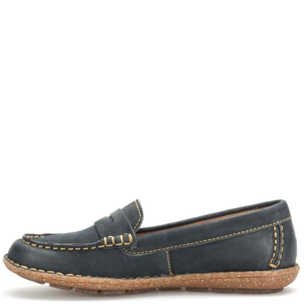 Born | For Women Nerina Slip-Ons & Lace-Ups - Navy Sailor Nubuck (Blue)