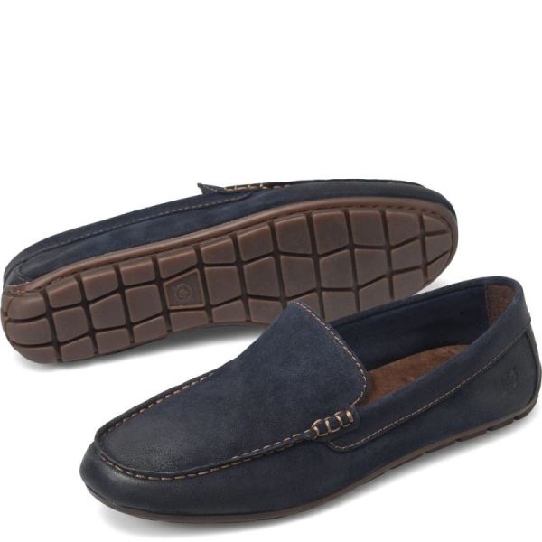 Born | For Men Allan Slip-Ons & Lace-Ups - Navy Distressed (Blue)