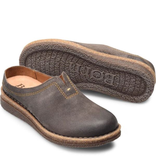 Born | For Women Seana Clogs - Dark Concrete Distressed (Grey)