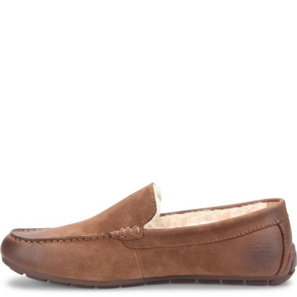 Born | For Men Allan Shearling Slippers - Carafe Nubuck (Brown)