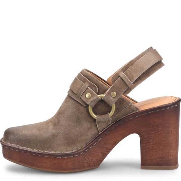 Born | For Women Hudson Clogs - Taupe Distressed (Tan)