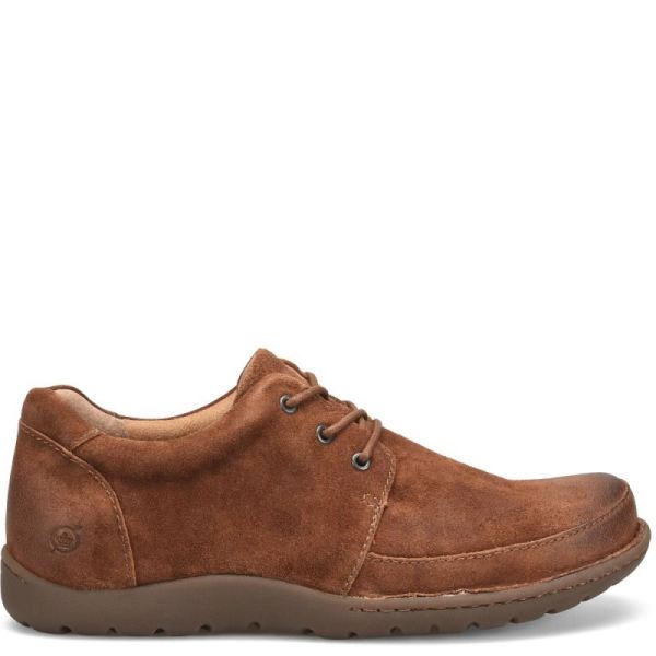 Born | For Men Nigel 3-Eye Slip-Ons & Lace-Ups - Rust Tobacco Distressed (Brown)