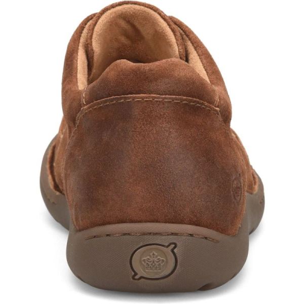 Born | For Men Nigel 3-Eye Slip-Ons & Lace-Ups - Rust Tobacco Distressed (Brown)