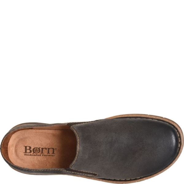 Born | For Men Bryson Clog Slip-Ons & Lace-Ups - Dark Concrete Distressed (Grey)